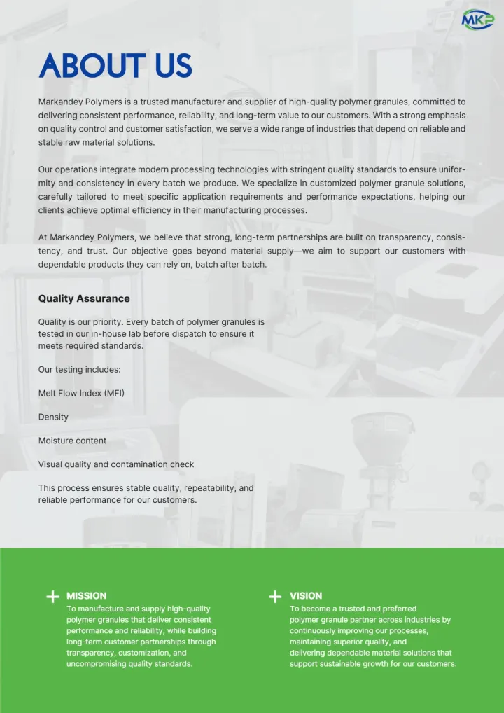Markandey Polymers product catalogue, page 3