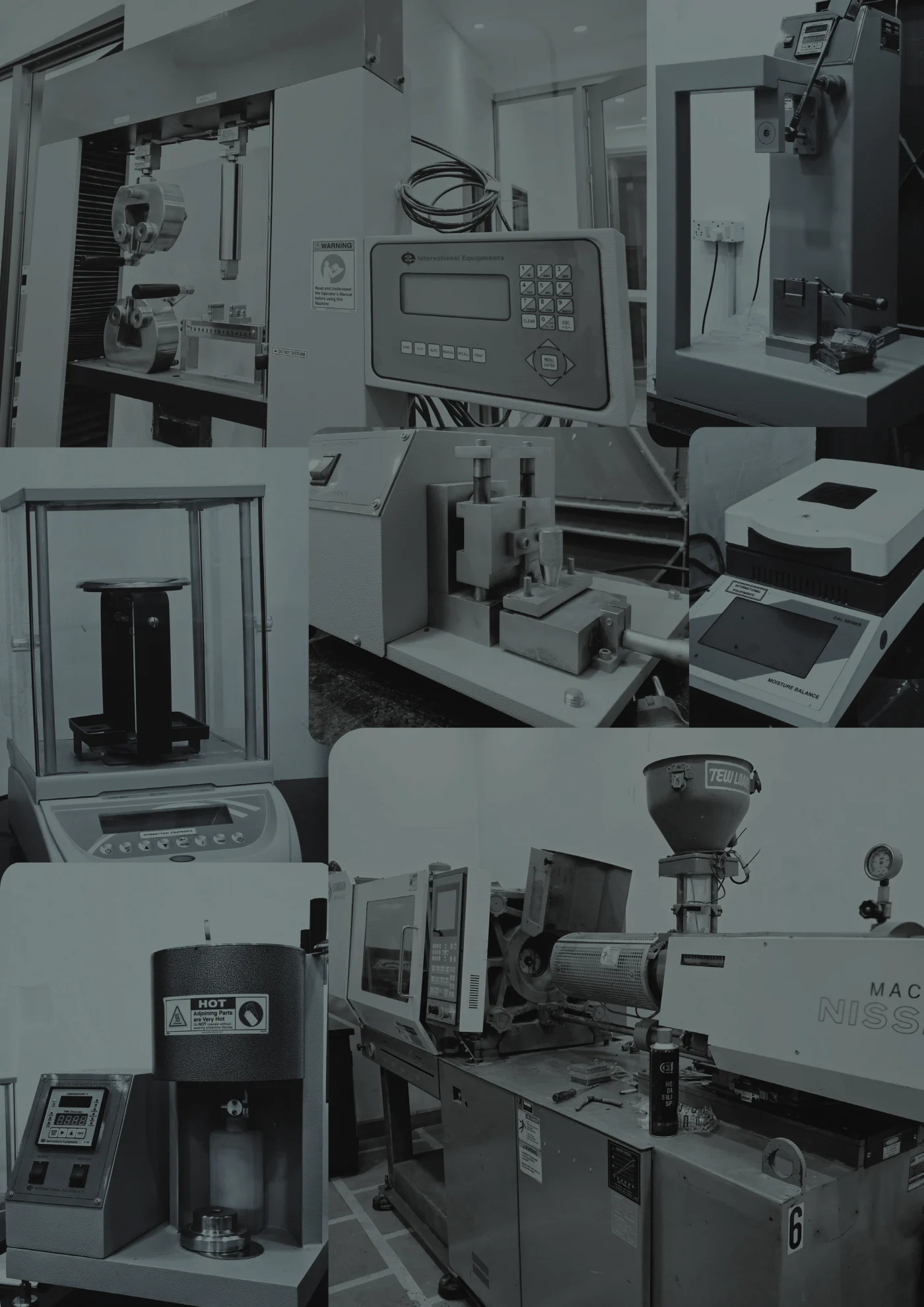 In-house polymer testing laboratory